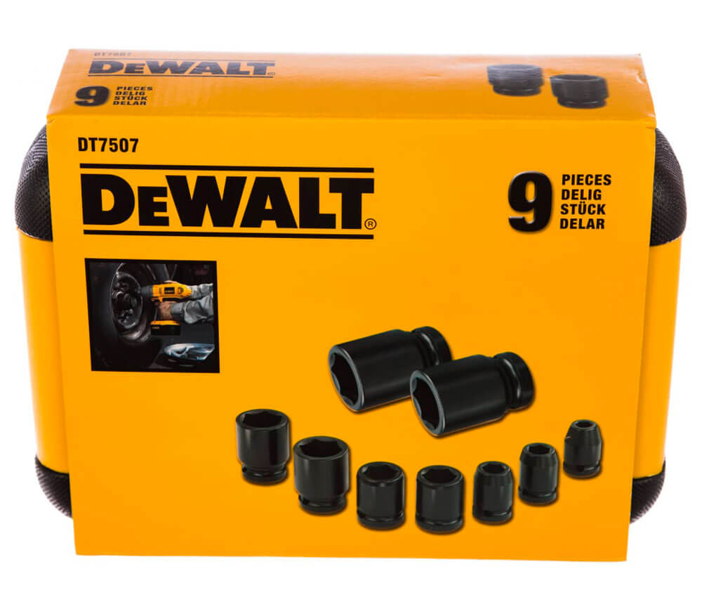 Set 9 duze tubulare de impact DEWALT DT7507 10-27mm photo 4