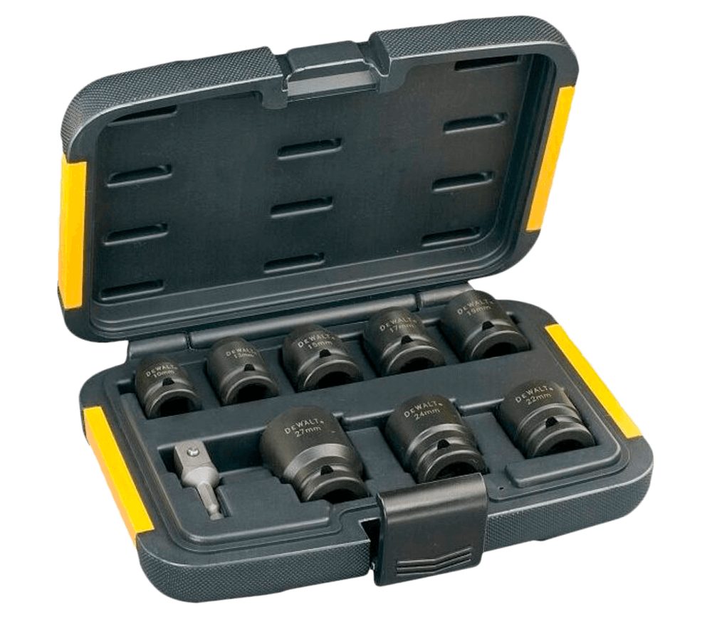 Set 9 duze tubulare de impact DEWALT DT7507 10-27mm photo