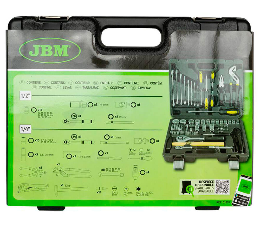 Набор ручных инструментов JBM 51818 72шт. photo 3