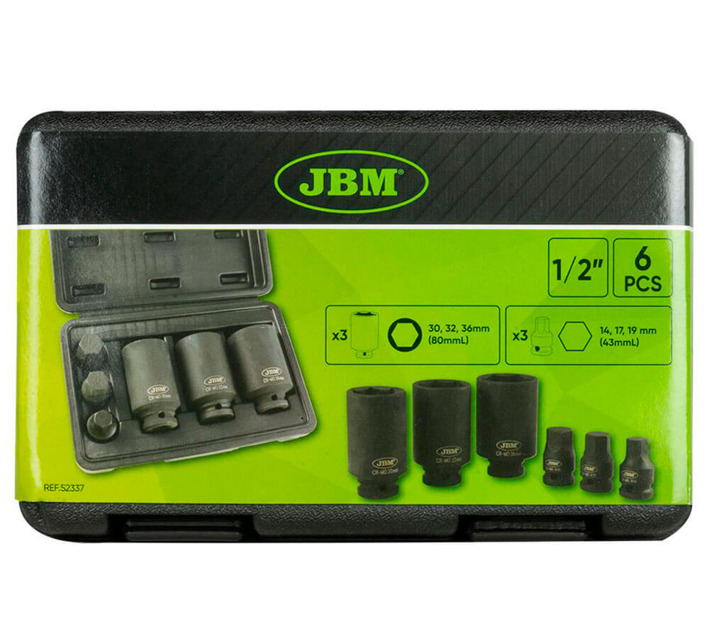 Набор 6 ударных головок JBM 52337 14-36мм photo 4