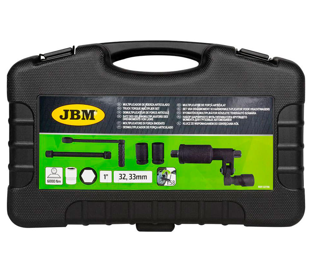 Multiplicator de forţă cu braț articulat JBM-52796 32 x 33mm 5200 Nm photo 2