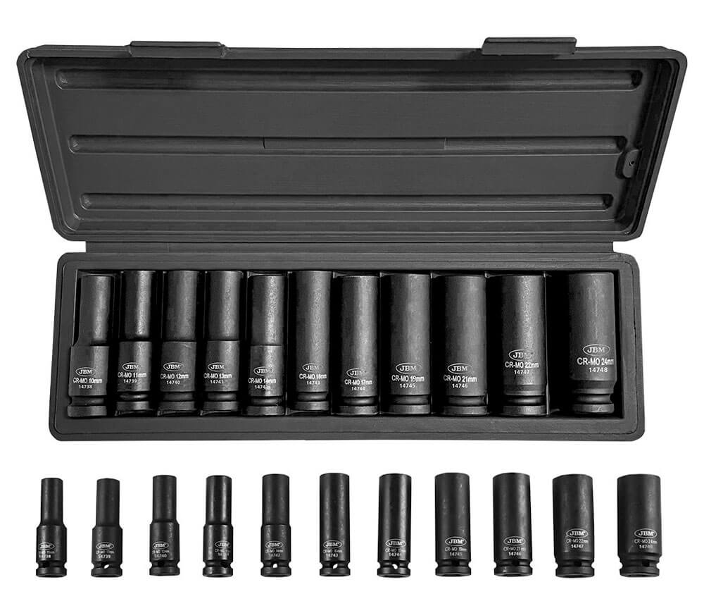 Set 11 duze tubulare de impact JBM 53744 10-24mm photo 0