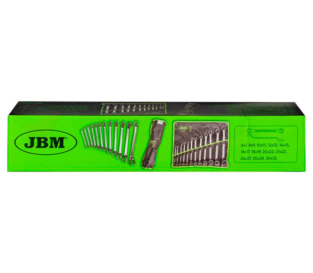 Набор 12 накидных ключей двусторонние JBM 54119 6x32мм photo 2