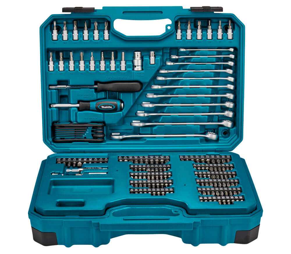 Set chei combinate, tubulare și biți MAKITA E-10883 221unit. 4-32mm 1/2-1/4" photo 0