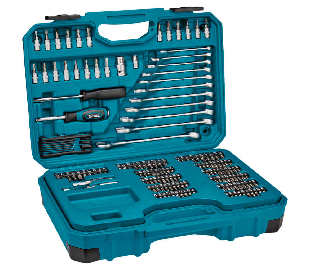 Set chei combinate, tubulare și biți MAKITA E-10883 221unit. 4-32mm 1/2-1/4" photo 1