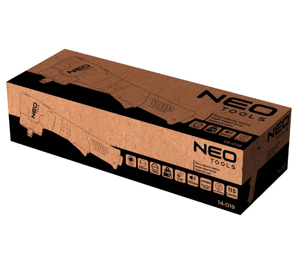 Пневматический ударный гайковерт NEO TOOLS 14-019 500Нм 7500об/мин photo 7