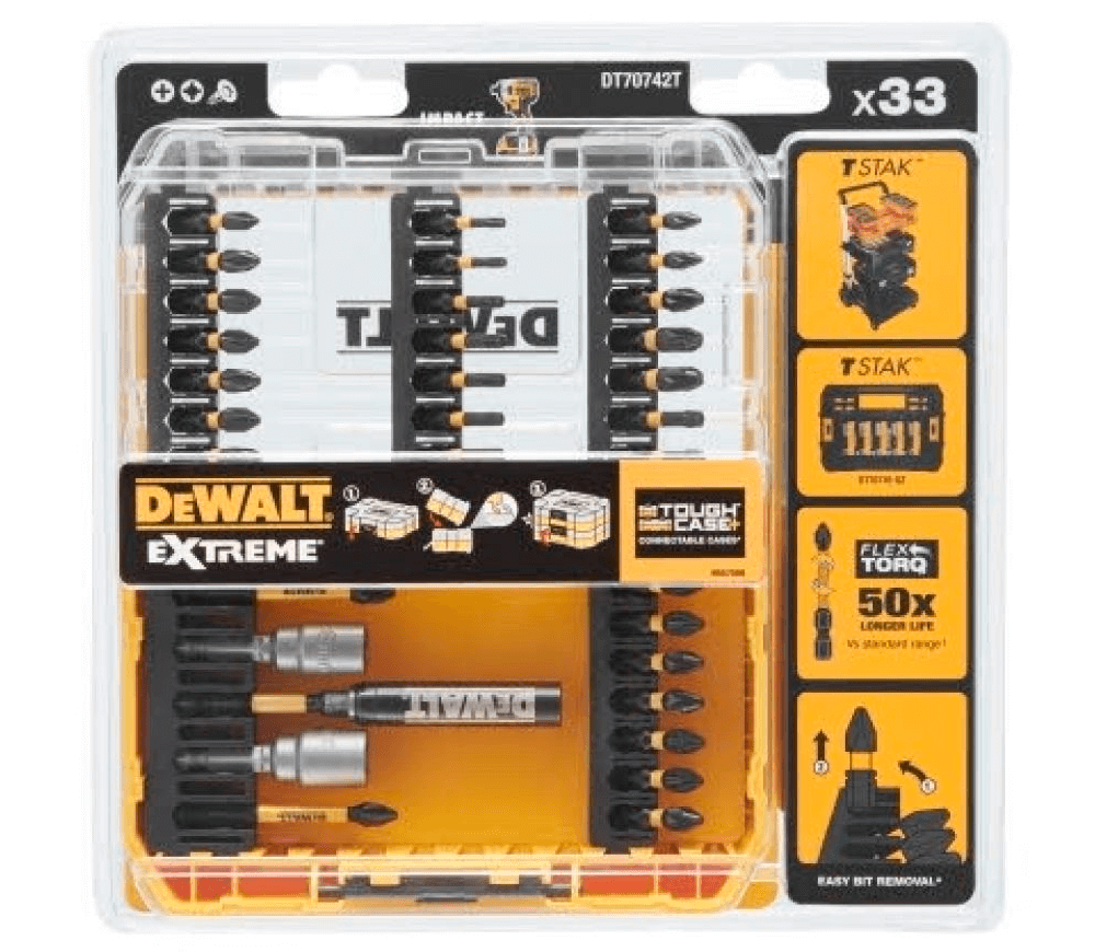 Набор 33 бит DEWALT DT70742T PH/PZ/Hex/Torx 25-57мм photo 1