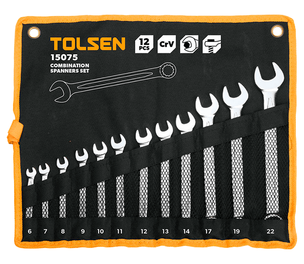 Set 12 chei combinate Tolsen 15075 6x22mm photo
