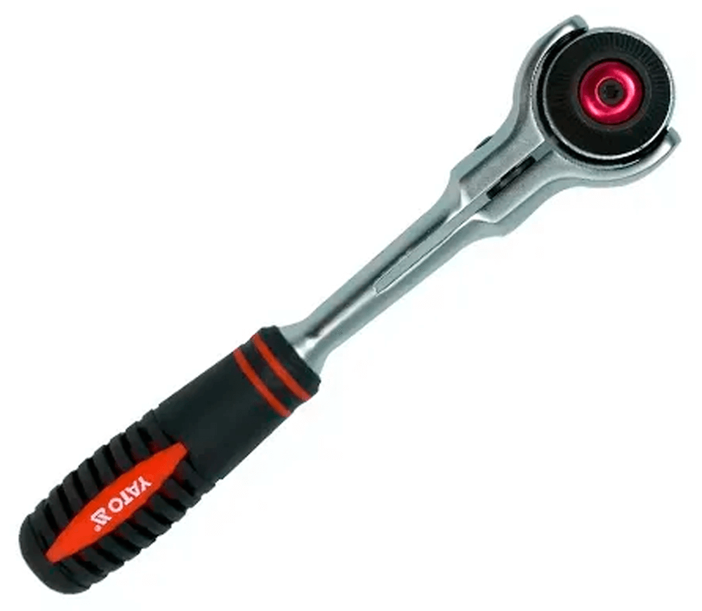 Cheie cu clichet cap rotativ YATO YT0720 1/4" 145mm photo 1