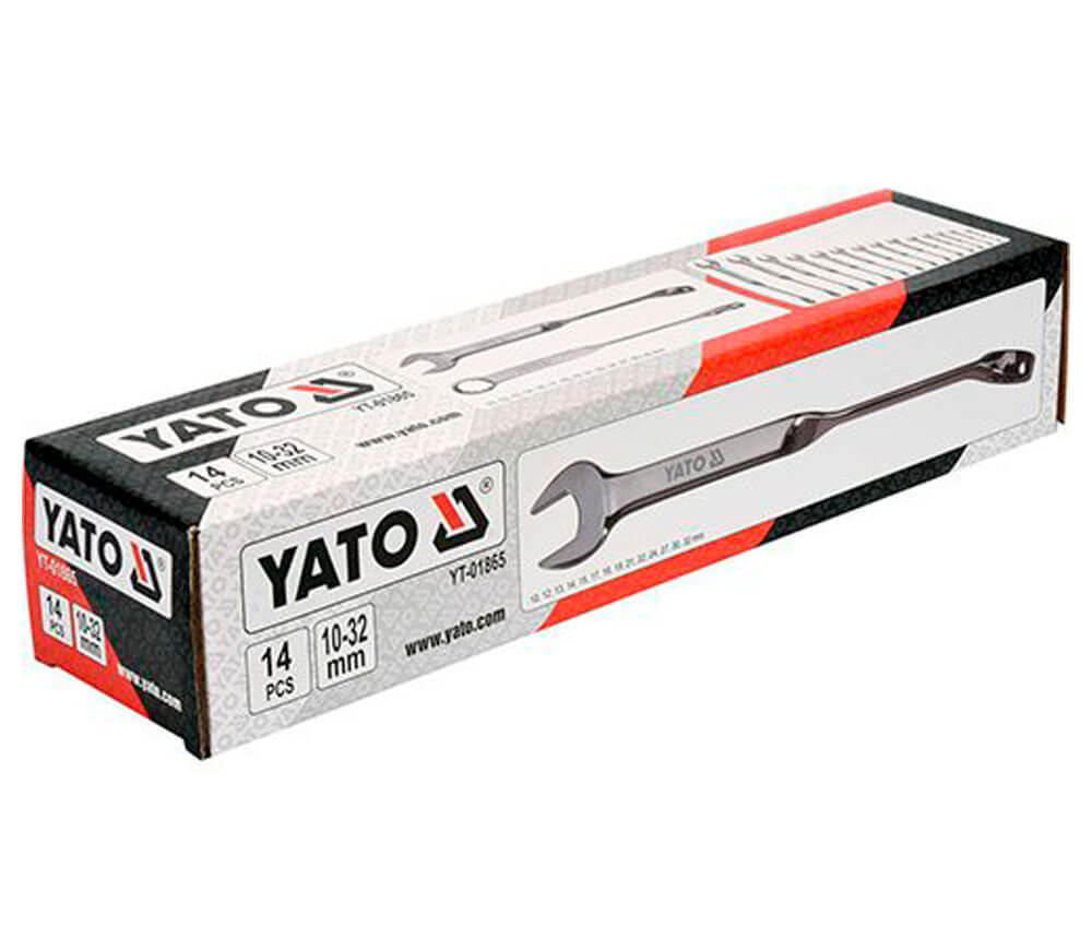 Set 14 chei combinate YATO YT01865 10x32mm photo 3