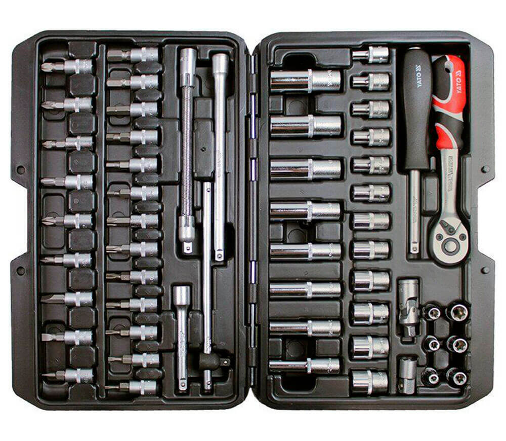 Set 56 duze tubulare și biți YATO YT14501 4-13mm photo 0