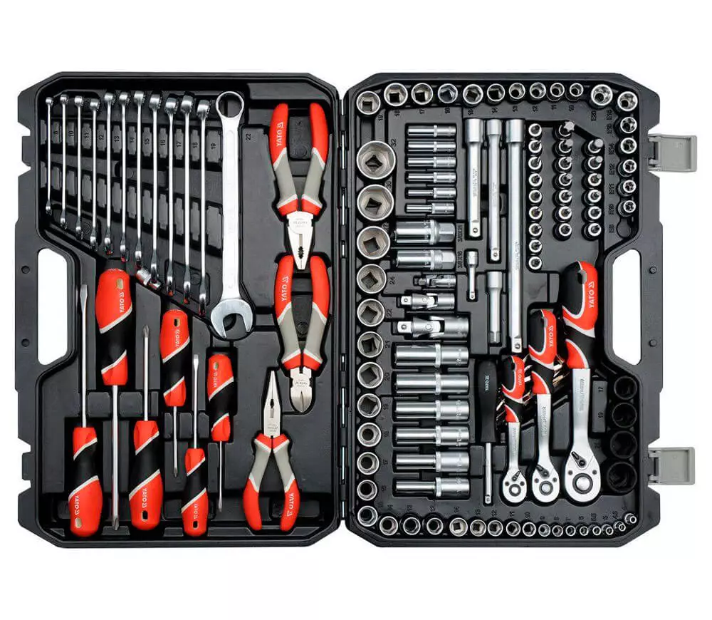 Set chei combinate, duze tubulare și biți YATO YT38881 129unit. 4-32mm 1/2-1/4-3/8" photo 0