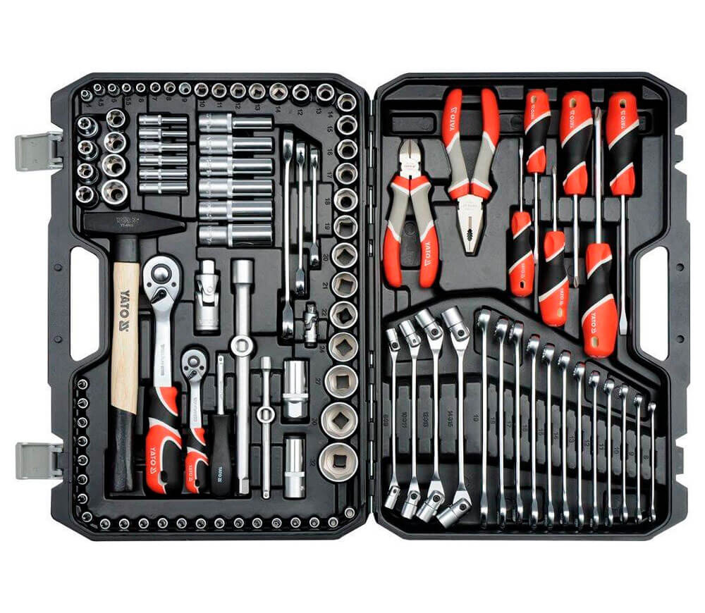 Set chei combinate, duze tubulare și biți YATO YT38891 109unit. 4-32mm 1/2-1/4" photo 0