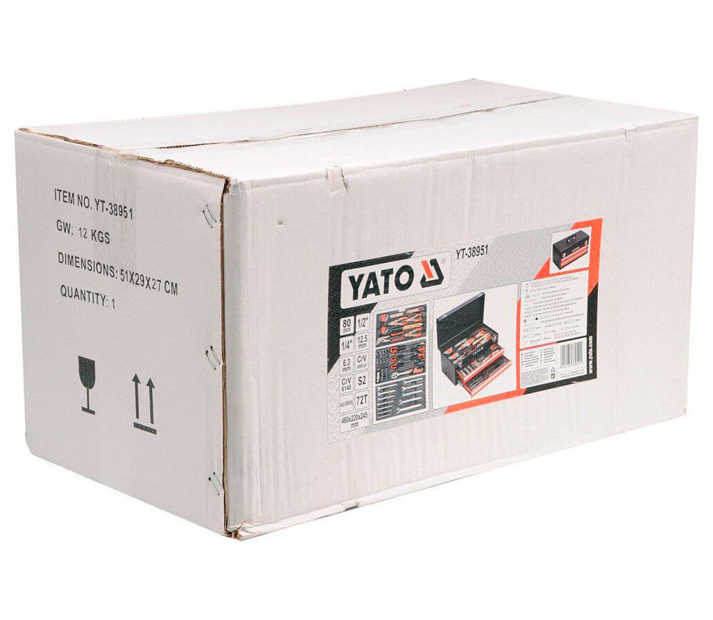 Набор ручных инструментов YATO YT38951 80шт. photo 6