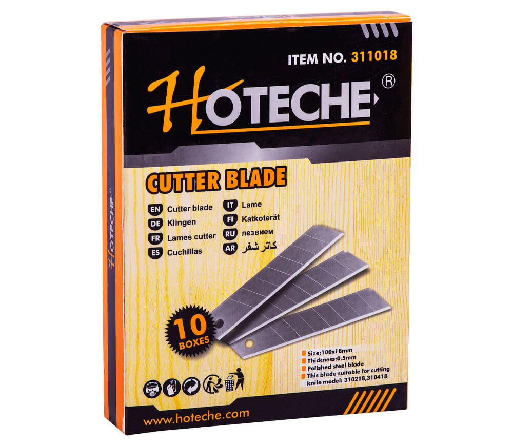 Набор 10 сегментных лезвий HOTECHE 311018 18x100x0.5мм photo 0
