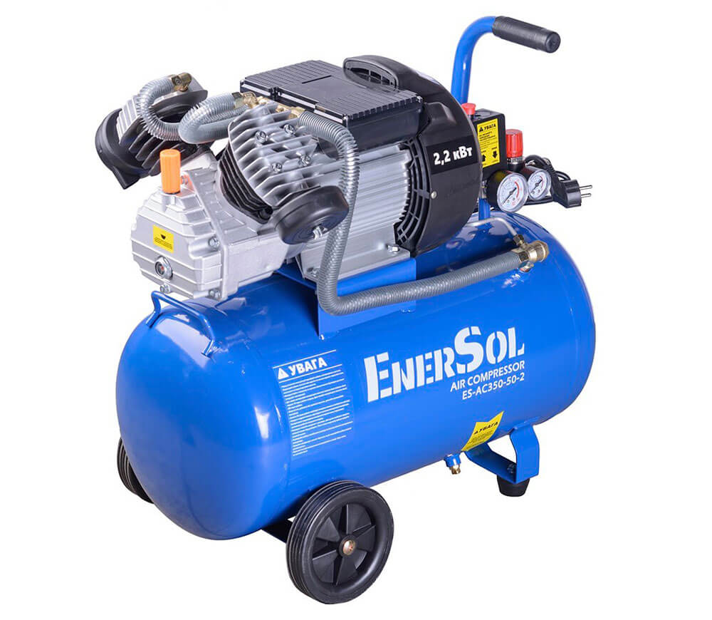 Компрессор EnerSol ES-AC350-50-2 350л/мин 50л photo 0