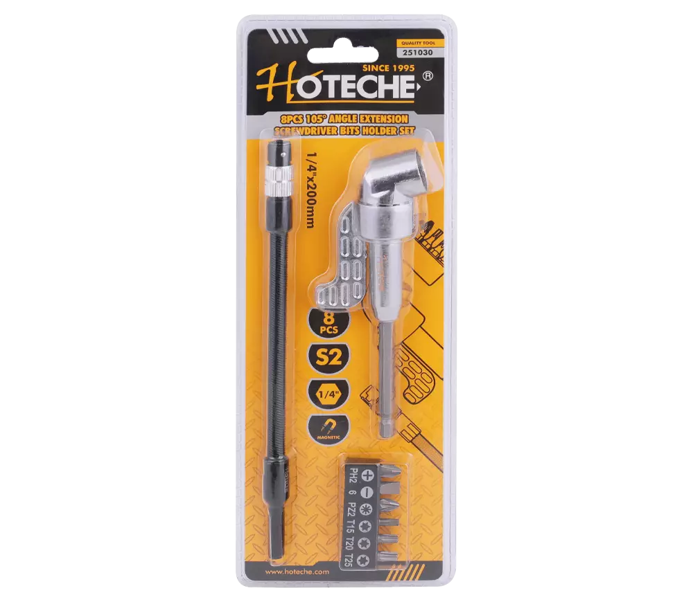 Set biți și adaptor HOTECHE 251030 SL/PH/PZ/T 25mm photo