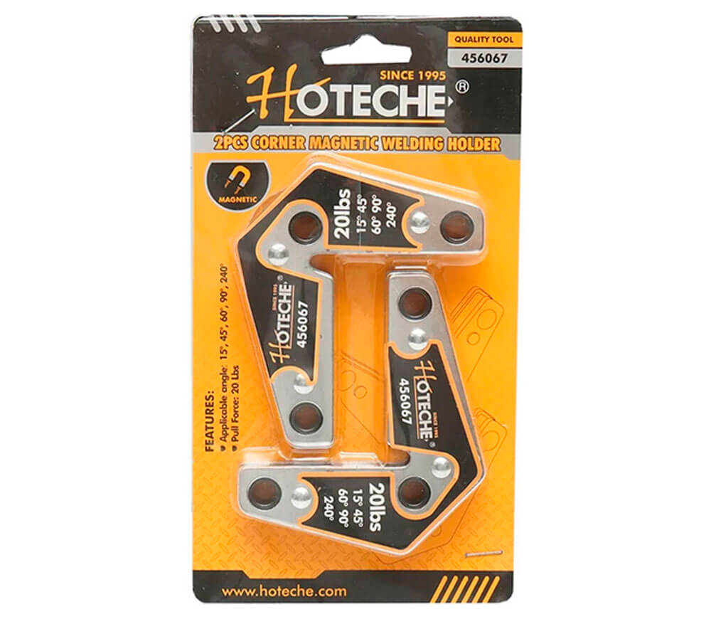 Набор 2 магнитных уголков для сварки HOTECHE 456067 15/45/60/90/240 9kg photo 2
