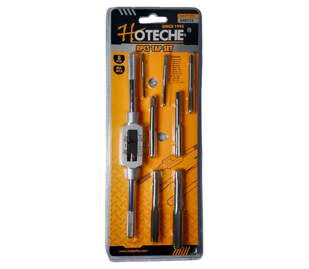 Набор 8 метчиков HOTECHE 640112 M3-M12 photo 0