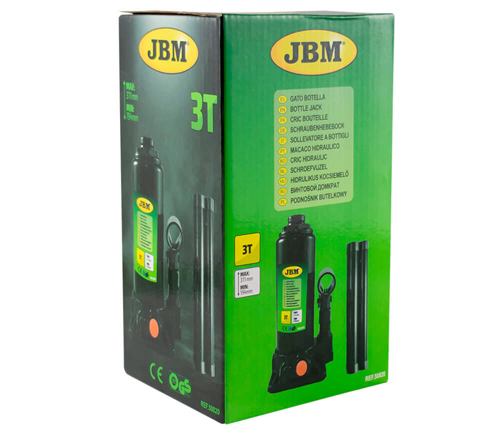 Домкрат гидравлический JBM 50820 194-371 мм 3T photo 4