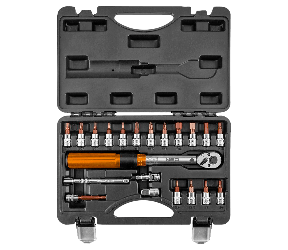 Набор динамометрический ключ + бит NEO TOOLS 08-821 1/4" 5-25 Нм photo