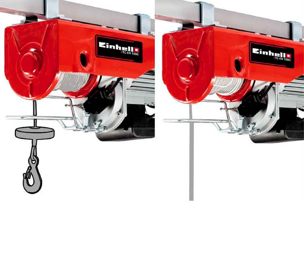 Электрическая лебедка EINHELL TC-EH 1000 999kg 18м photo 1