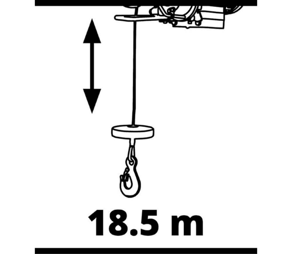 Электрическая лебедка EINHELL TE-EH 600 600kg 18м photo 5