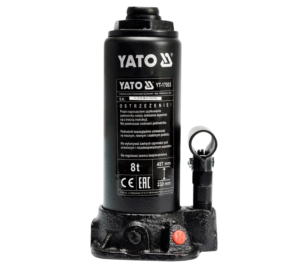 Домкрат гидравлический YATO YT17003 230-457 мм 8T photo