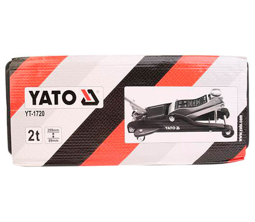 Домкрат гидравлический подкатной YATO YT1720 89-359 мм 2T photo 5