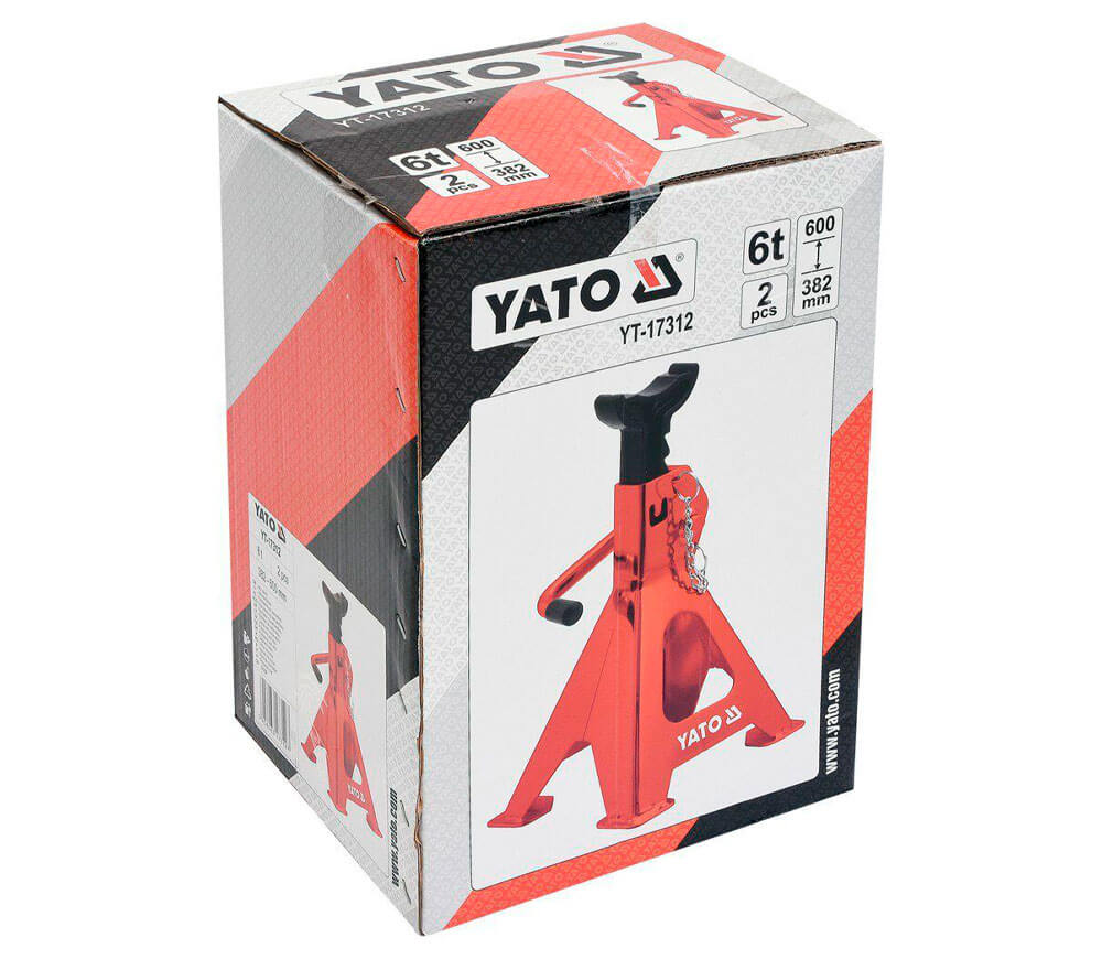 Подставки под автомобиль YATO YT17312 382-600 мм 6T photo 3