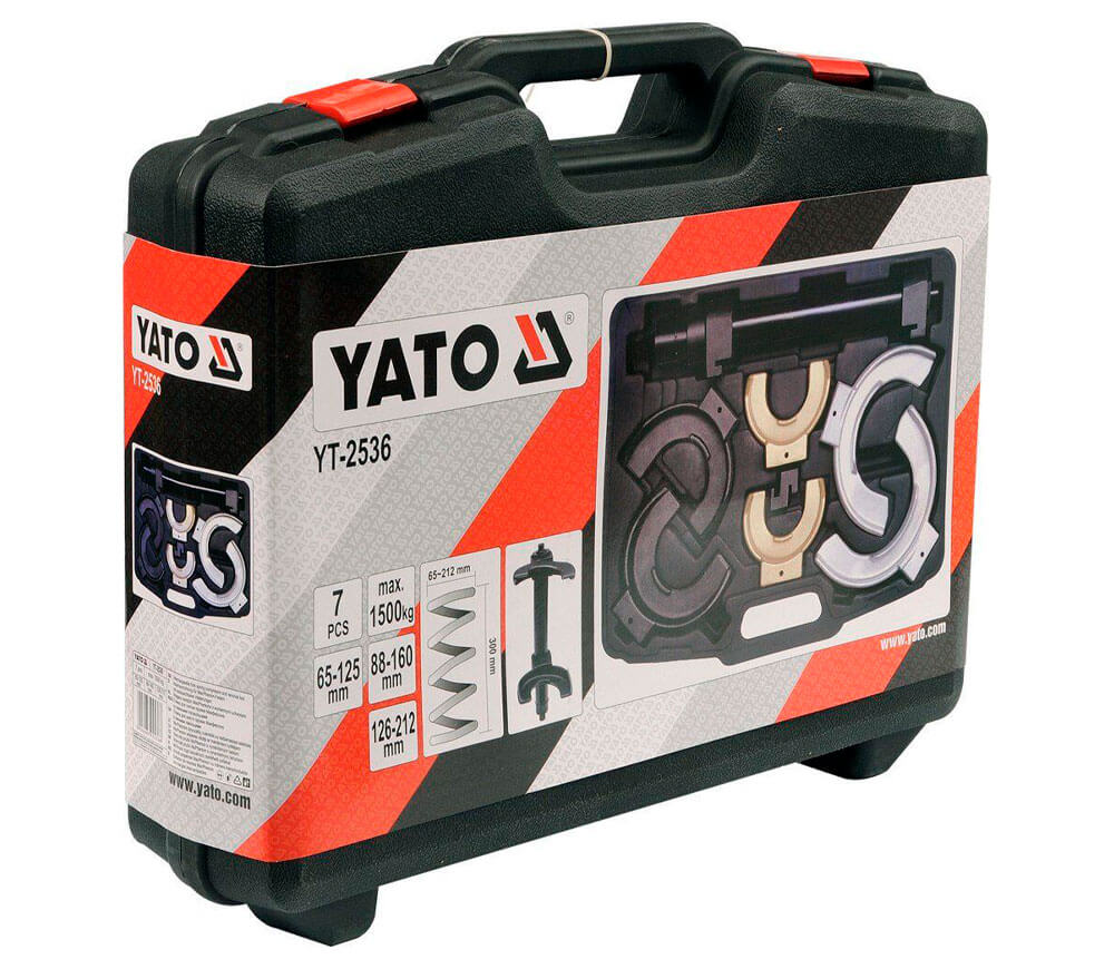 Набор съемников пружин YATO YT2536 300мм 65-212мм photo 0