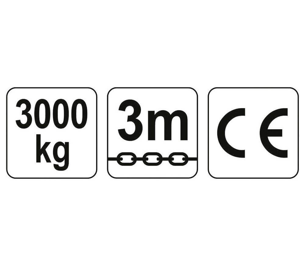 Цепная ручная таль YATO YT58954 3000kg 3м photo 0