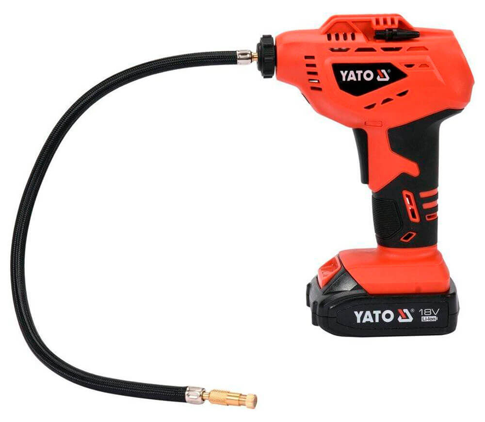 Автокомпрессор с аккумулятором YATO YT82894 36вт 10бар 14л/мин photo 0
