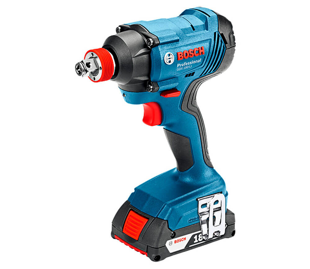 Шуруповерт аккумуляторный BOSCH GDX 180-Li + GSR 1802-Li (6019G5222) 18В 1.5Ач photo 1