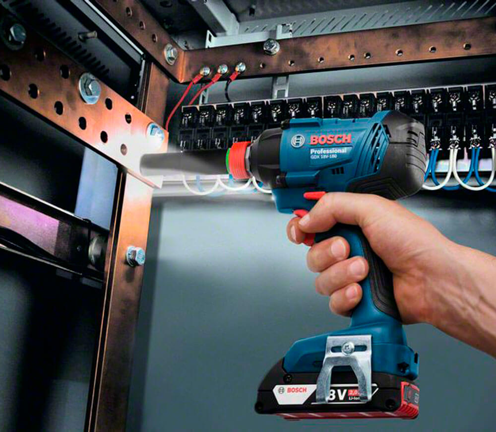 Шуруповерт аккумуляторный BOSCH GDX 180-Li + GSR 1802-Li (6019G5222) 18В 1.5Ач photo 5