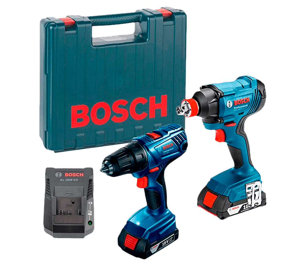 Шуруповерт аккумуляторный BOSCH GDX 180-Li + GSR 1802-Li (6019G5222) 18В 1.5Ач photo