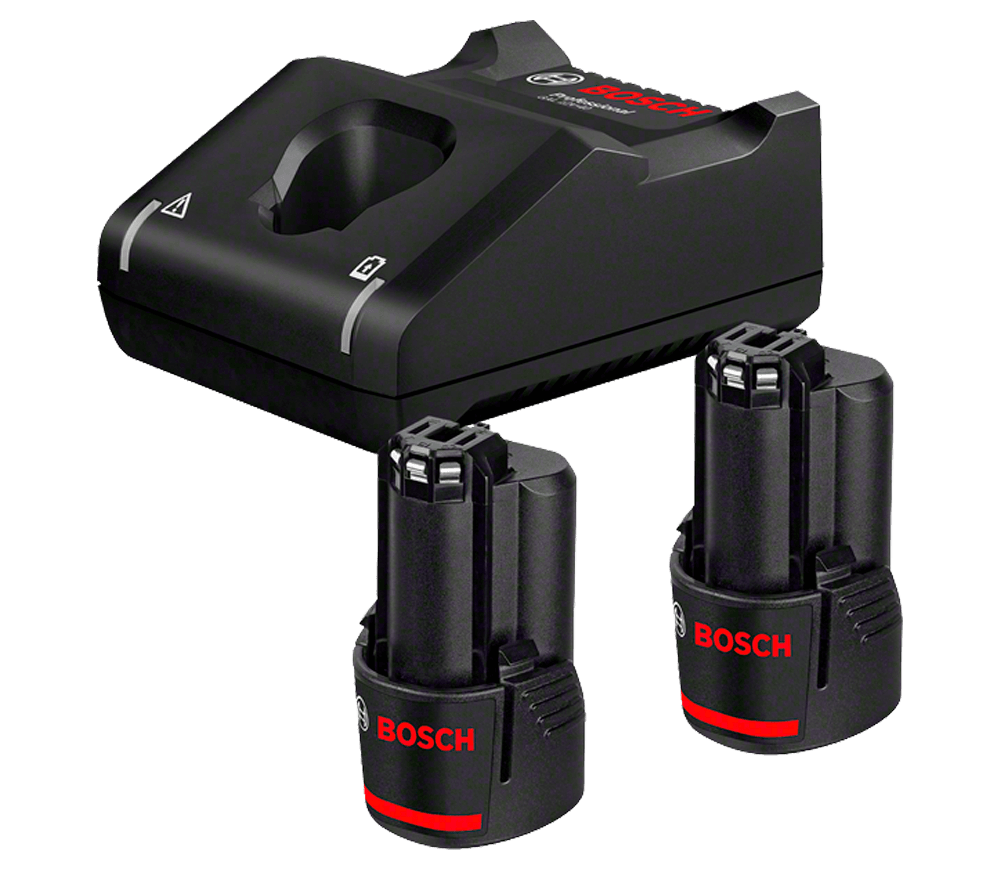 Комплект аккумуляторов и зарядного устройства BOSCH GAL 12V-40 + 2*GBA 2.0Ah (1600A019R8) photo
