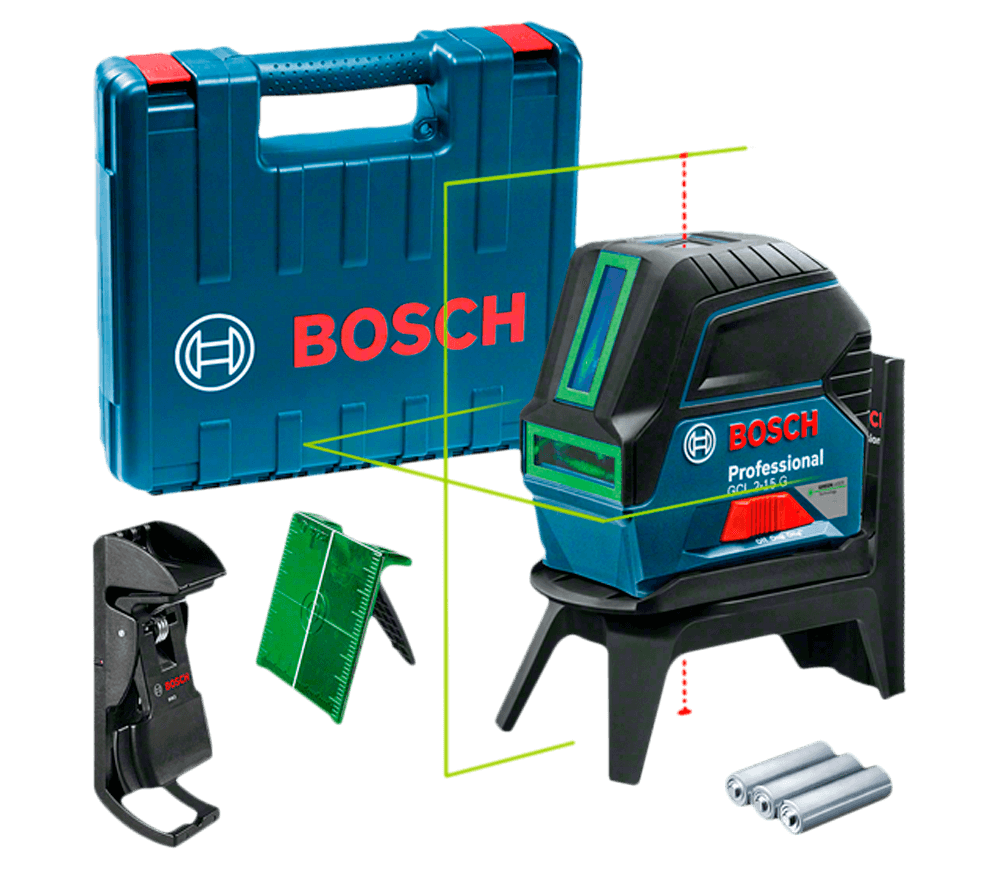 Лазерный уровень BOSCH GCL2-15G 2луча 15m photo