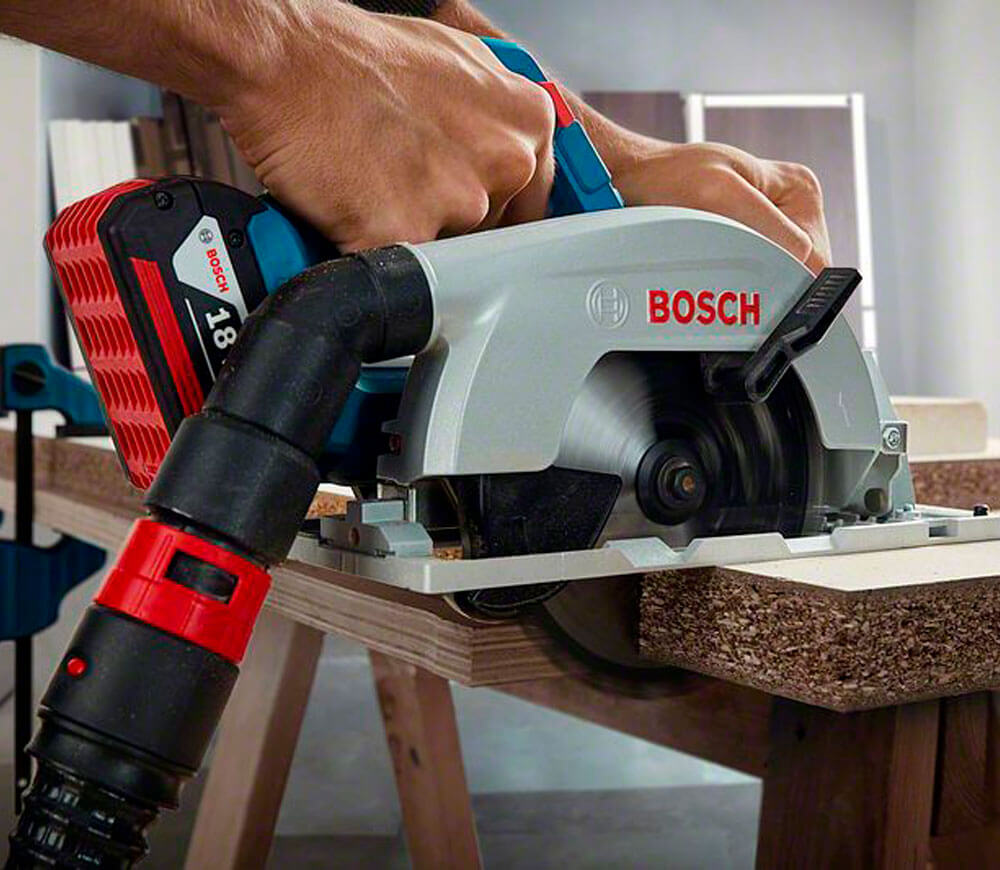 Дисковая пила аккумуляторная (без аккумуляторов) BOSCH GKS 185-LI 165мм 18В photo 7