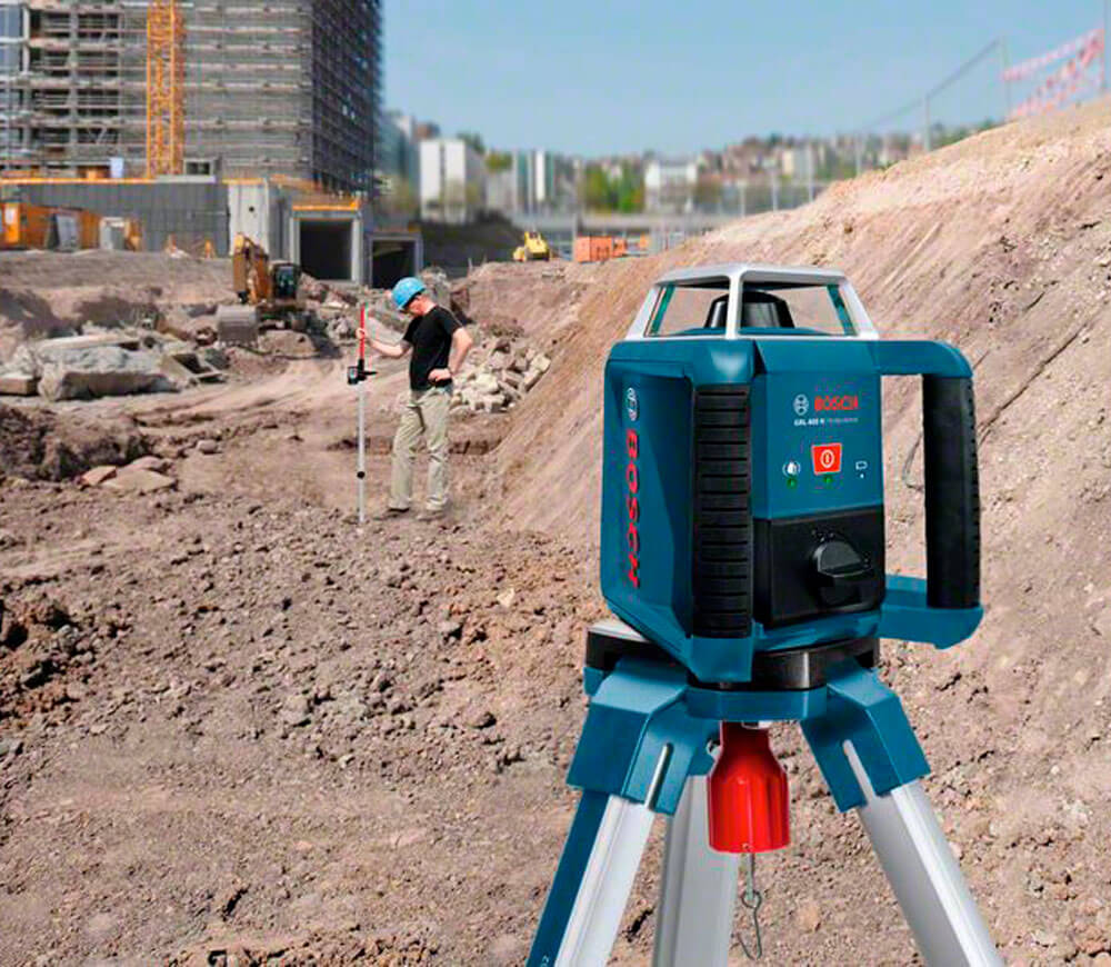 Лазерный уровень ротационный BOSCH GRL 400H 1луч 400m photo 7