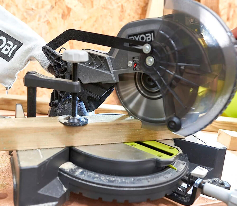 Торцовочная пила аккумуляторная RYOBI EMS190DCL 190мм photo 4