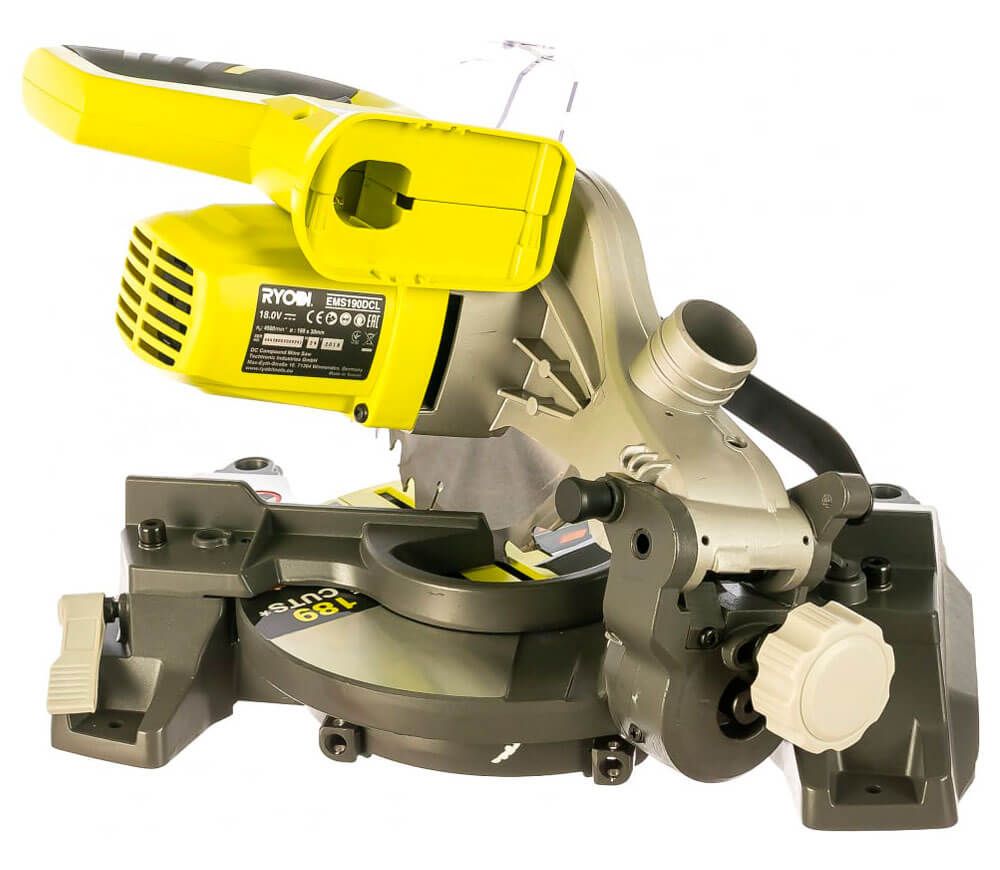 Торцовочная пила аккумуляторная RYOBI EMS190DCL 190мм photo 3