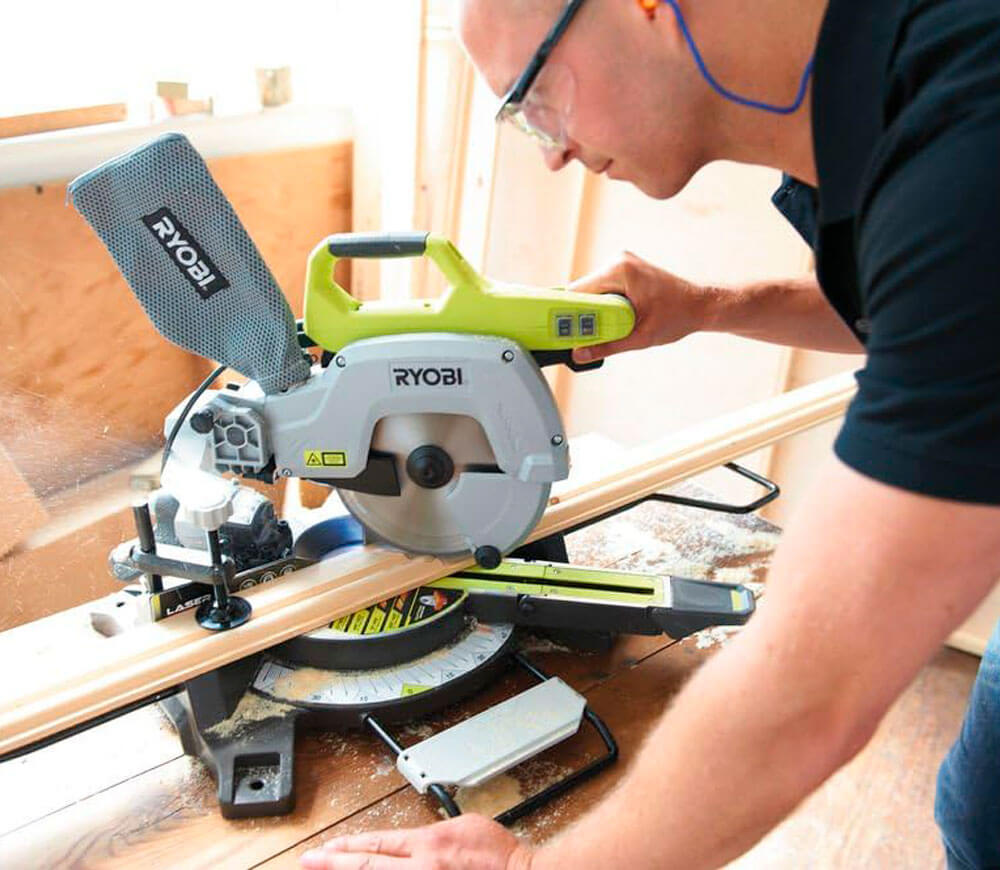 Торцовочная пила RYOBI EMS216L 1500вт 216мм photo 5