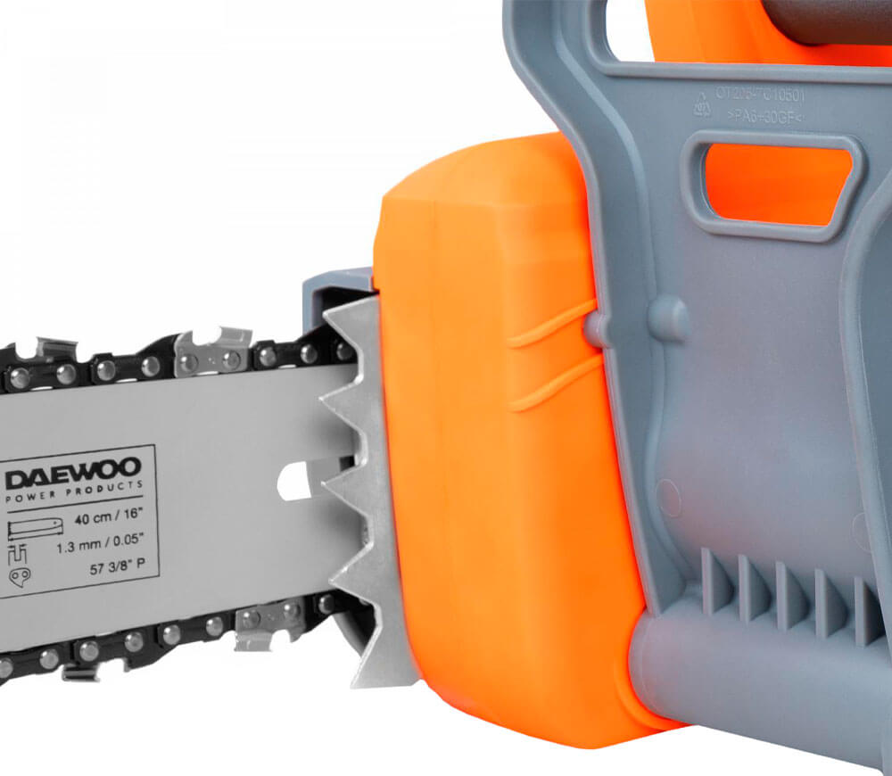 Цепная пила электрическая DAEWOO DACS 2600E 2400вт 400мм photo 2