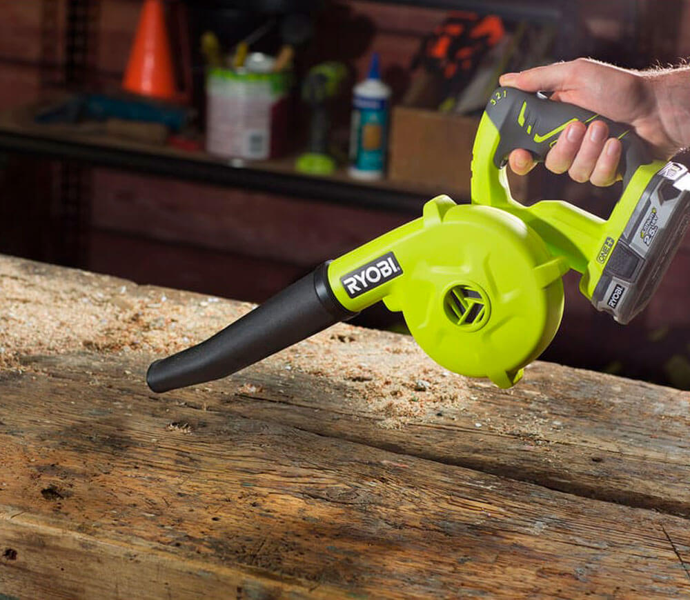 Воздуходувка аккумуляторная (без аккумуляторов) RYOBI R18TB-0 174л/мин 18В photo 3