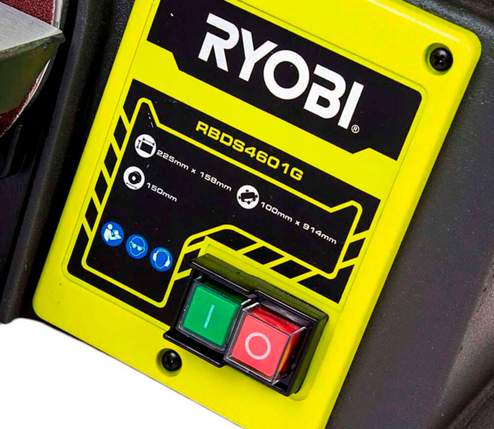Шлифмашина ленточная RYOBI RBDS4601G (5133002858) 370вт 100 мм photo 2