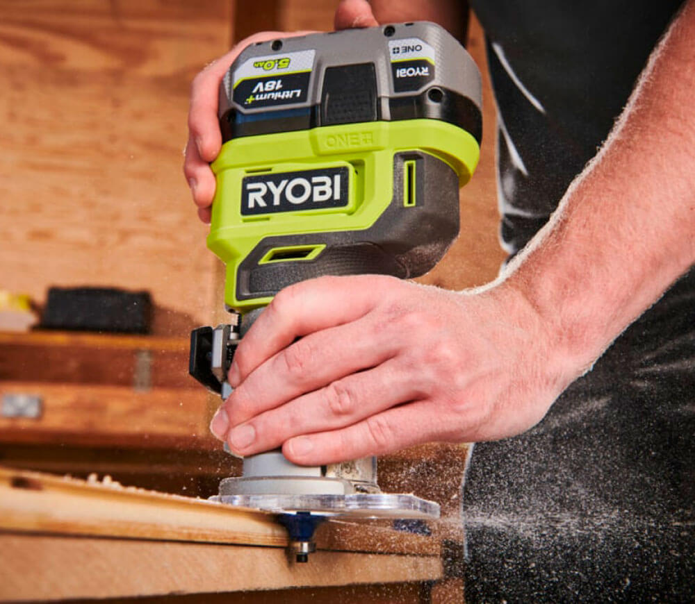 Фрезер аккумуляторный (без аккумуляторов) RYOBI RTR18-0 6мм 18В photo 2