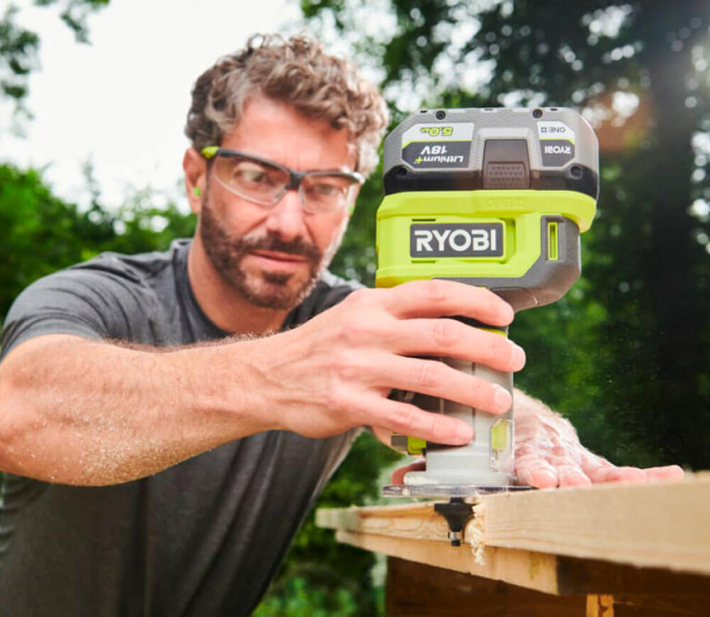 Фрезер аккумуляторный (без аккумуляторов) RYOBI RTR18-0 6мм 18В photo 4