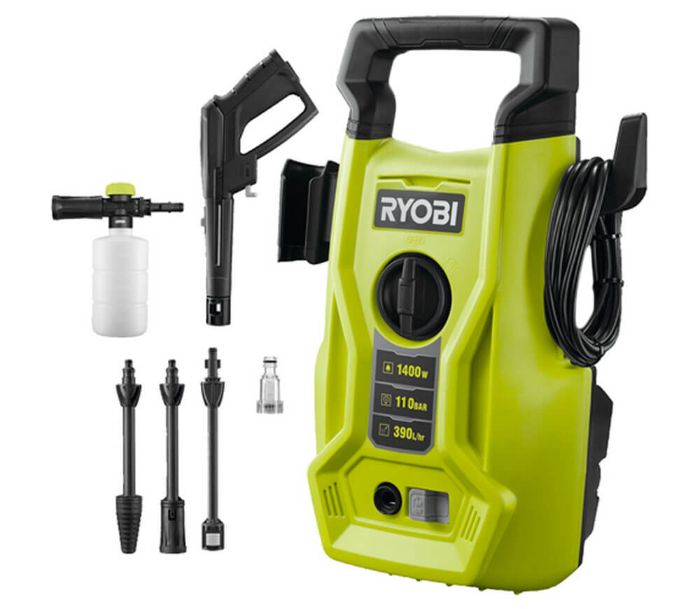 Мойка высокого давления RYOBI RY110PWA 1400вт 110бар 390л/ч photo 0