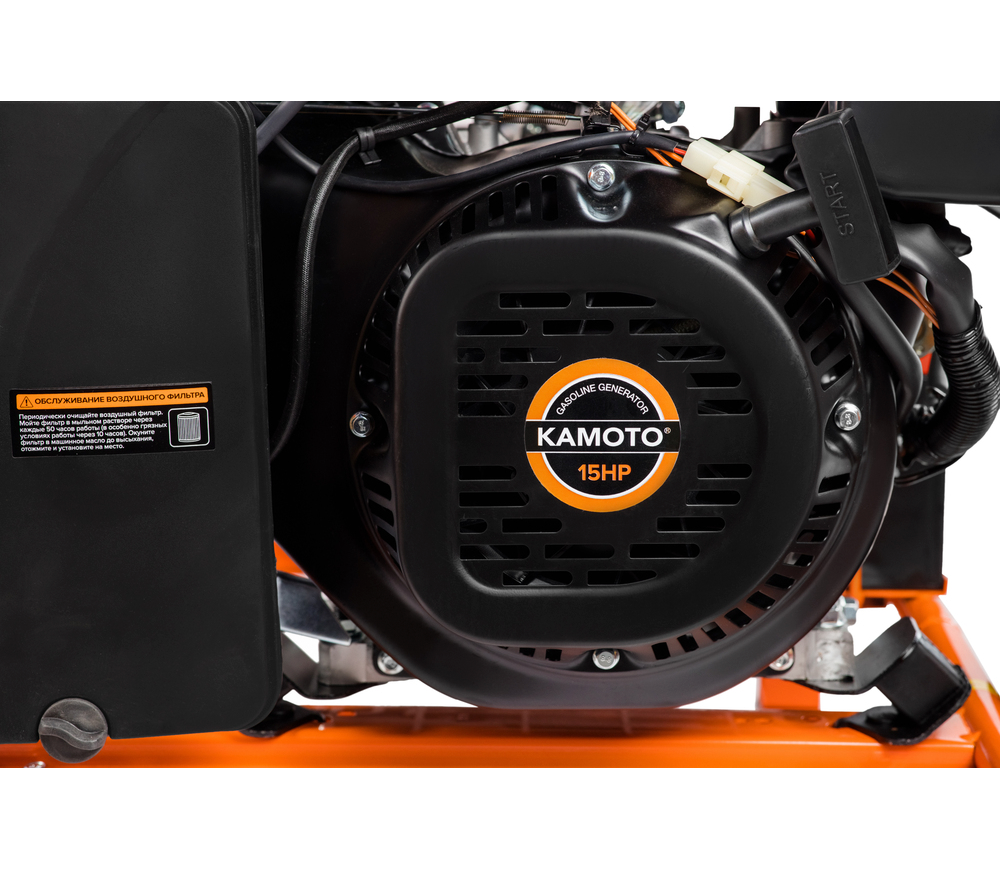 Электрогенератор KAMOTO GG 80E 8квт Бензин AVR photo 2